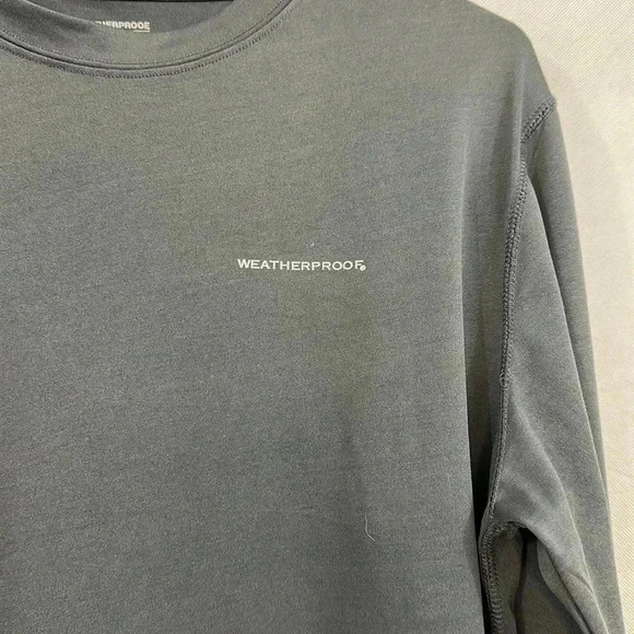 Weatherproof Men's Thermal Gray T-Shirt Large - Picture 4 of 4